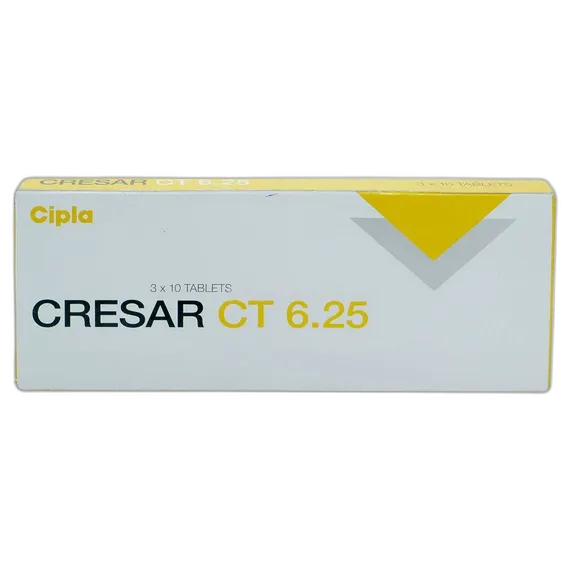 cresar ct 40/6.25mg tablet 10's